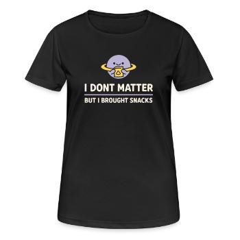 Existenzieller Humor, Nihilismus, Humor, - Frauen T-Shirt atmungsaktiv - Schwarz - Vorne - AI Model Female 172 light (172cm)