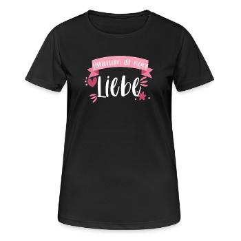 Klettern Eisklettern Wintersport Eis Geschenk - Frauen T-Shirt atmungsaktiv - Schwarz - Vorne - AI Model Female 172 light (172cm)