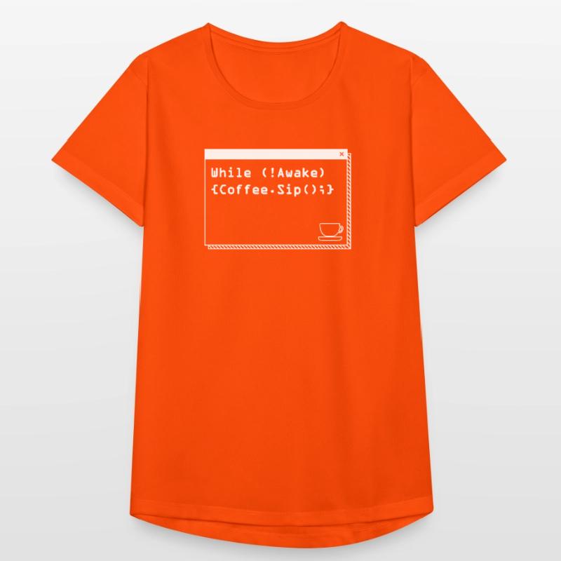 Programmers generate code from coffee Women's Breathable T-Shirt