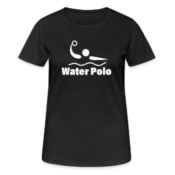 Water Polo - Women's Breathable T-Shirt - black - Front - AI Model Female 172 light (172cm)