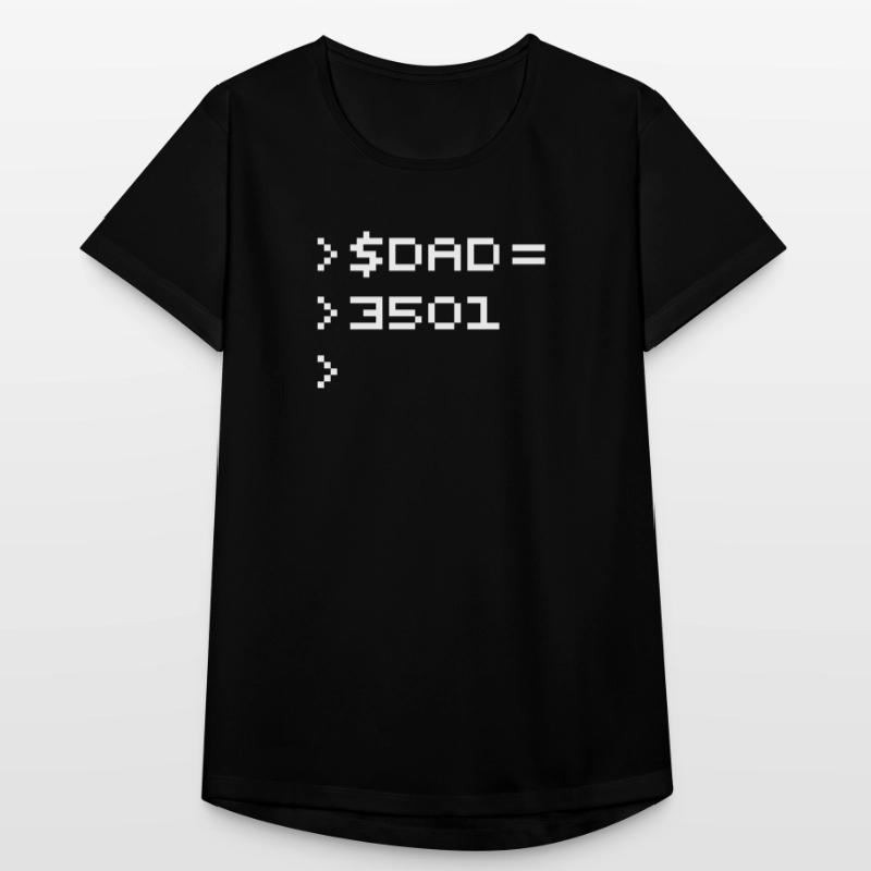 DAD Terminal de Pixels Nerd Code 8-Bits Rétro T-shirt respirant Femme