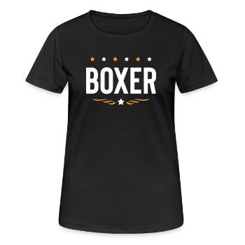 Boxer Boxing Sports - T-shirt respirant Femme - noir - Devant - AI Model Female 172 light (172cm)