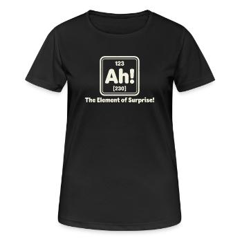 Ah! Element of Surprise - Women's Breathable T-Shirt - black - Front - AI Model Female 172 light (172cm)