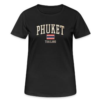Phuket Thailand Vintage-Logo - Frauen T-Shirt atmungsaktiv - Schwarz - Vorne - AI Model Female 172 light (172cm)