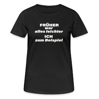 AVANT, TOUT ÉTAIT PLUS FACILE - T-shirt respirant Femme - noir - Devant - AI Model Female 172 light (172cm)