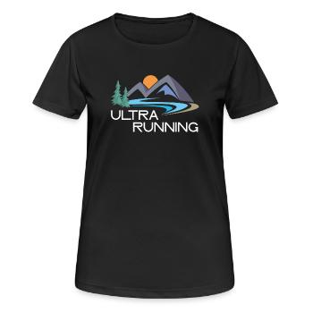 Ultra Running - T-shirt respirant Femme - noir - Devant - AI Model Female 172 light (172cm)