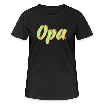 Kosename Opa 3D Style - Frauen T-Shirt atmungsaktiv - Schwarz - Vorne - AI Model Female 172 light (172cm)