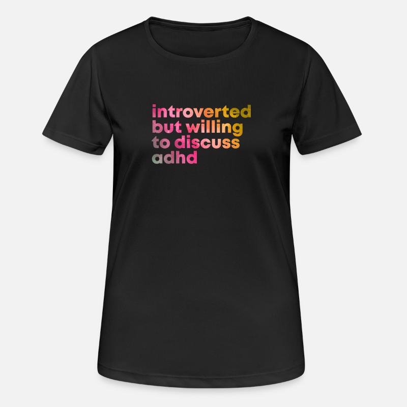 ADHD - Women's Breathable T-Shirt - black