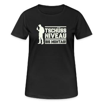 Bye bye level until Monday - Women's Breathable T-Shirt - black - Front - AI Model Female 172 light (172cm)