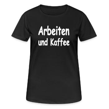 travail - T-shirt respirant Femme - noir - Devant - AI Model Female 172 light (172cm)