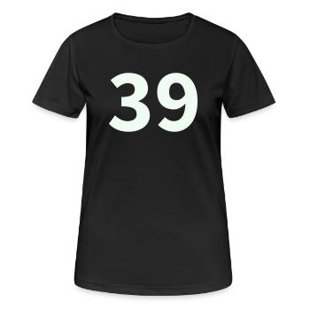 39- - T-shirt respirant Femme - noir - Devant - AI Model Female 172 light (172cm)