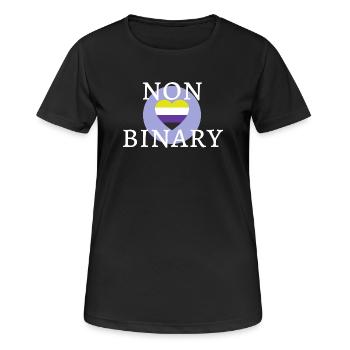 Gender-neutral YES! - Women's Breathable T-Shirt - black - Front - AI Model Female 172 light (172cm)