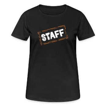 Staff - Women's Breathable T-Shirt - black - Front - AI Model Female 172 light (172cm)
