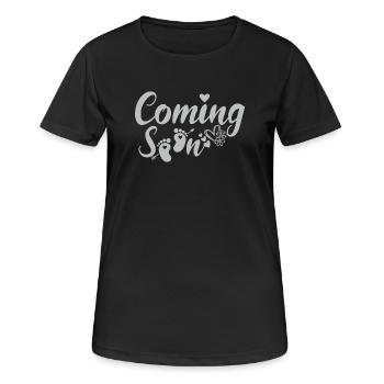 coming soon - Women's Breathable T-Shirt - black - Front - AI Model Female 172 light (172cm)
