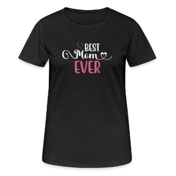 Die beste Mutter aller Zeiten - Frauen T-Shirt atmungsaktiv - Schwarz - Vorne - AI Model Female 172 light (172cm)
