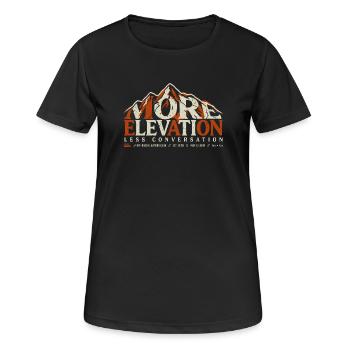 More Elevation Hiking - Women's Breathable T-Shirt - black - Front - AI Model Female 172 light (172cm)