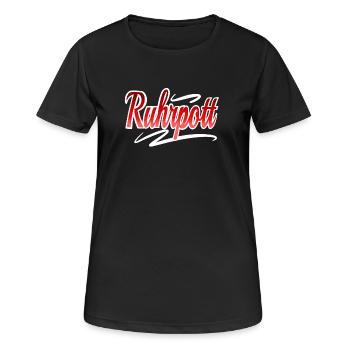 ruhrpott - Women's Breathable T-Shirt - black - Front - AI Model Female 172 light (172cm)
