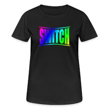 disciplines de bondage bdsm swich - T-shirt respirant Femme - noir - Devant - AI Model Female 172 light (172cm)
