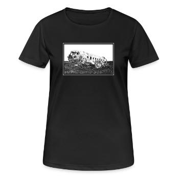 The plane wreck - Women's Breathable T-Shirt - black - Front - AI Model Female 172 light (172cm)