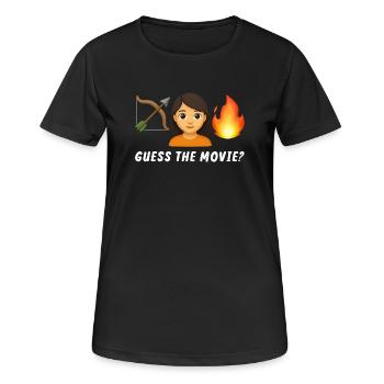 Wild Adventure Illustration mit feministischem Thema - Frauen T-Shirt atmungsaktiv - Schwarz - Vorne - AI Model Female 172 light (172cm)