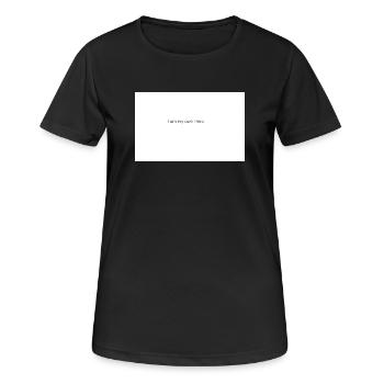 Kraft - Frauen T-Shirt atmungsaktiv - Schwarz - Vorne - AI Model Female 172 light (172cm)