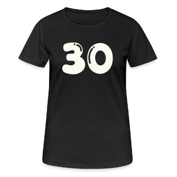 30 - T-shirt respirant Femme - noir - Devant - AI Model Female 172 light (172cm)