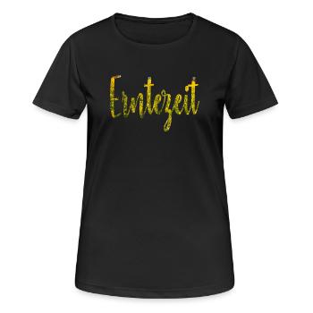 Récolter - T-shirt respirant Femme - noir - Devant - AI Model Female 172 light (172cm)