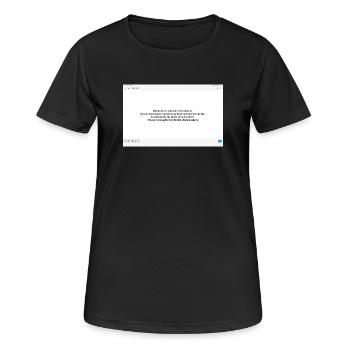 Balance gegen Alterung Zitatdesign - Frauen T-Shirt atmungsaktiv - Schwarz - Vorne - AI Model Female 172 light (172cm)