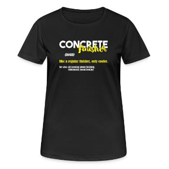 Concrete Concrete Paver Concrete Mixer - Women's Breathable T-Shirt - black - Front - AI Model Female 172 light (172cm)