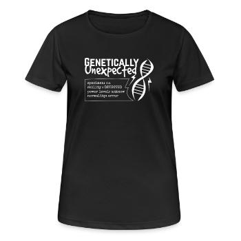 Genetically Unexpected DNA - Women's Breathable T-Shirt - black - Front - AI Model Female 172 light (172cm)