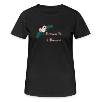 Bridesmaid - Bucolic Collection - Women's Breathable T-Shirt - black - Front - AI Model Female 172 light (172cm)