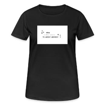difference - Frauen T-Shirt atmungsaktiv - Schwarz - Vorne - AI Model Female 172 light (172cm)