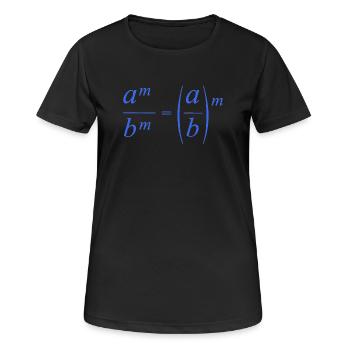 mathematik rechnen - Frauen T-Shirt atmungsaktiv - Schwarz - Vorne - AI Model Female 172 light (172cm)