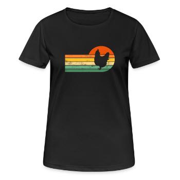 Chicken chickens - Women's Breathable T-Shirt - black - Front - AI Model Female 172 light (172cm)