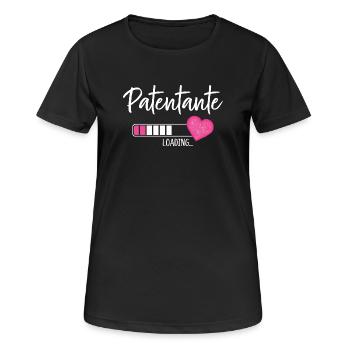 Patentante Loading Herz Patin Patenkind Mädchen - Frauen T-Shirt atmungsaktiv - Schwarz - Vorne - AI Model Female 172 light (172cm)