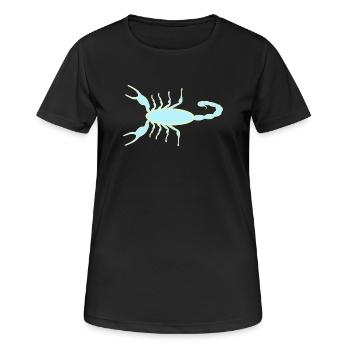 Imperial Scorpion Ultraviolet Glow - Women's Breathable T-Shirt - black - Front - AI Model Female 172 light (172cm)