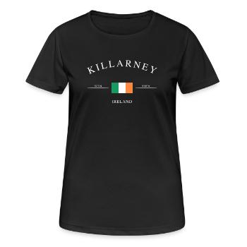Killarney Ireland – Holiday Souvenir & Gift - Women's Breathable T-Shirt - black - Front - AI Model Female 172 light (172cm)