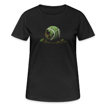 Tennis - Women's Breathable T-Shirt - black - Front - AI Model Female 172 light (172cm)