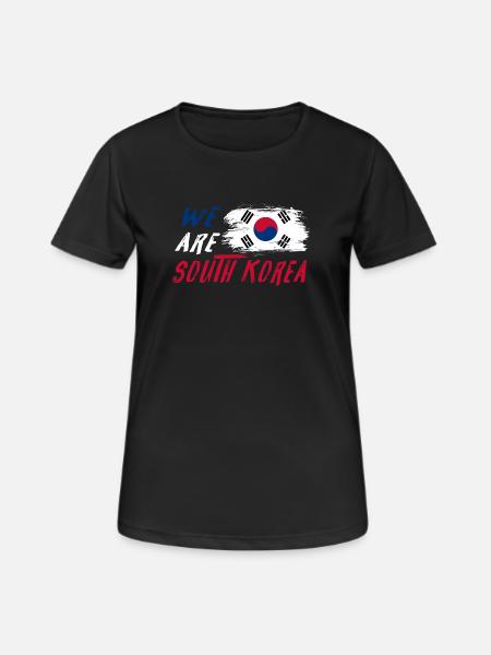 Nous sommes la Corée du Sud - T-shirt respirant Femme - noir