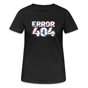 Error 404 Glitch - Women's Breathable T-Shirt - black - Front - AI Model Female 172 light (172cm)