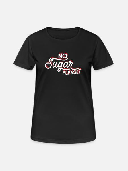 Anti-Sügar Flashing Passion Message - Women's Breathable T-Shirt - black