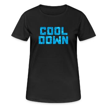 rafraîchir piscine eau piscine dicton cool - T-shirt respirant Femme - noir - Devant - AI Model Female 172 light (172cm)