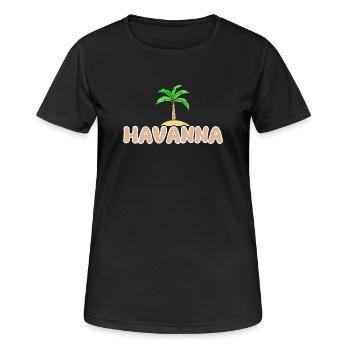 Geschenk für Havanna - Frauen T-Shirt atmungsaktiv - Schwarz - Vorne - AI Model Female 172 light (172cm)