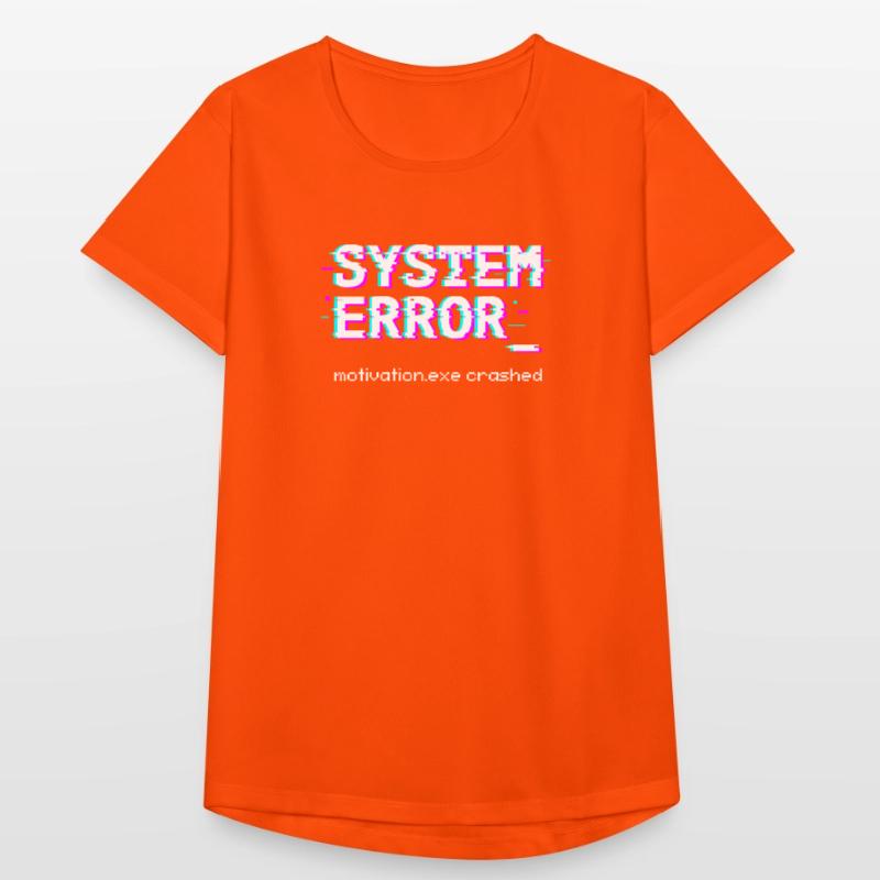 System error Motivation.exe crashed Women's Breathable T-Shirt