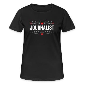 Journalist Profession - Women's Breathable T-Shirt - black - Front - AI Model Female 172 light (172cm)