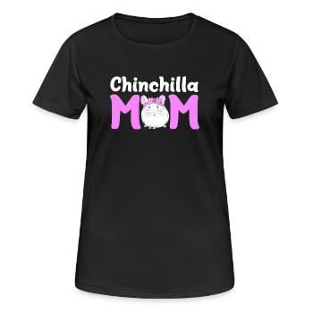 Chinchilla - T-shirt respirant Femme - noir - Devant - AI Model Female 172 light (172cm)