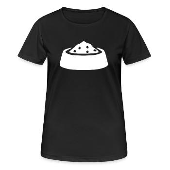 Napf Haustiere Geschenk - Frauen T-Shirt atmungsaktiv - Schwarz - Vorne - AI Model Female 172 light (172cm)