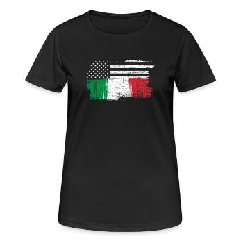 Stars and Tricolore Fusion - Women's Breathable T-Shirt - black - Front - AI Model Female 172 light (172cm)