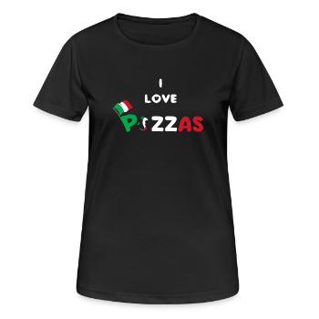Pizza Humor Gift Pazzaiolo - Women's Breathable T-Shirt - black - Front - AI Model Female 172 light (172cm)