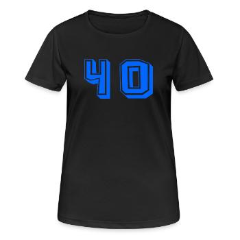 ANNIVERSARY. HAPPY BIRTHDAY. HAPPY BIRTHDAY. - Women's Breathable T-Shirt - black - Front - AI Model Female 172 light (172cm)